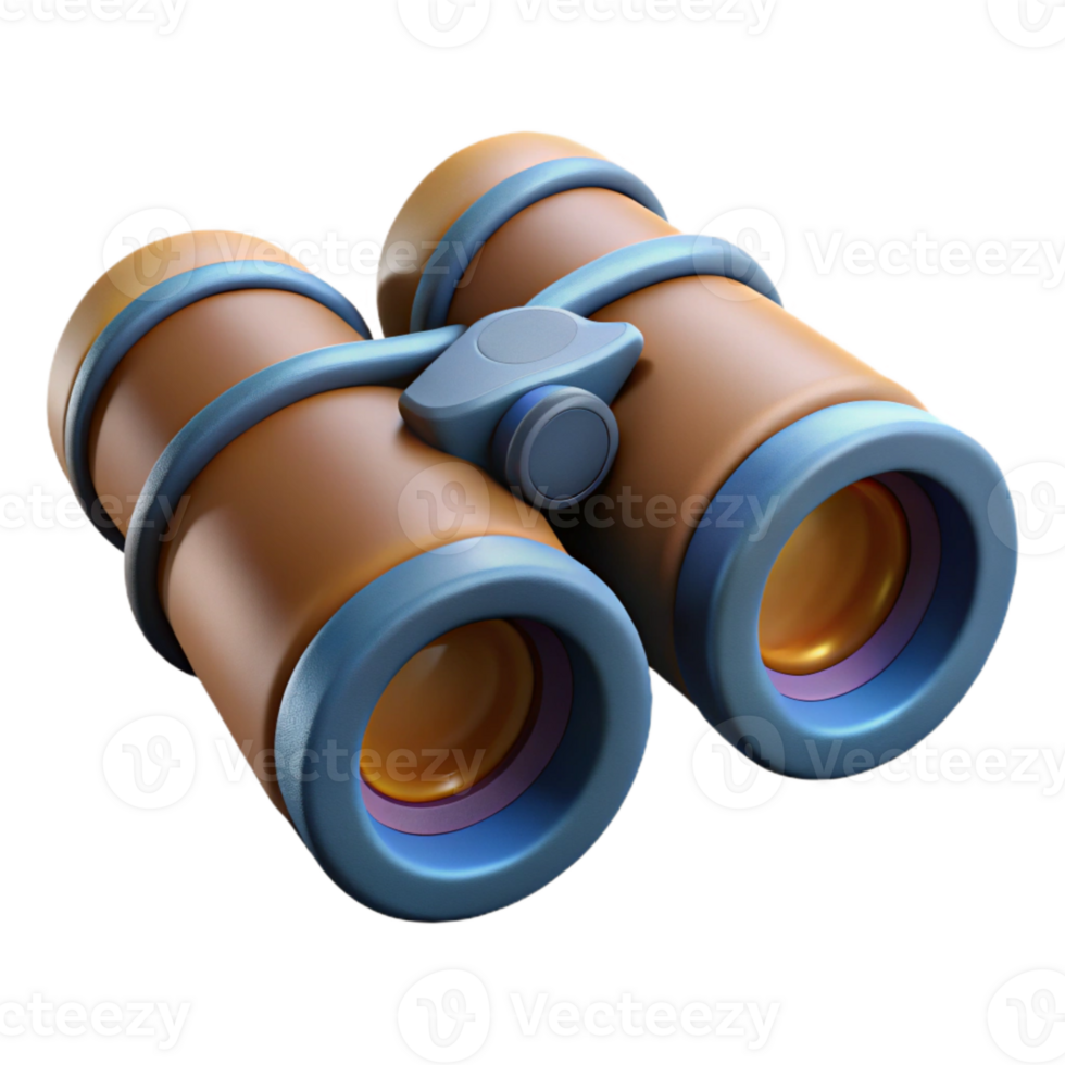 dramatic contemporary Binoculars with Lens Caps Cutout Element exclusive png