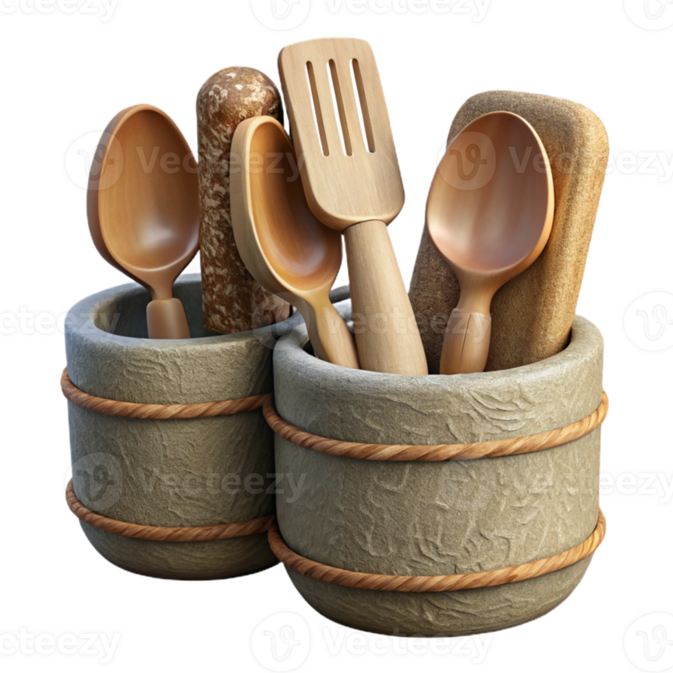 stunning minimalist Biodegradable Cutlery Set with Wooden Handles authentic png