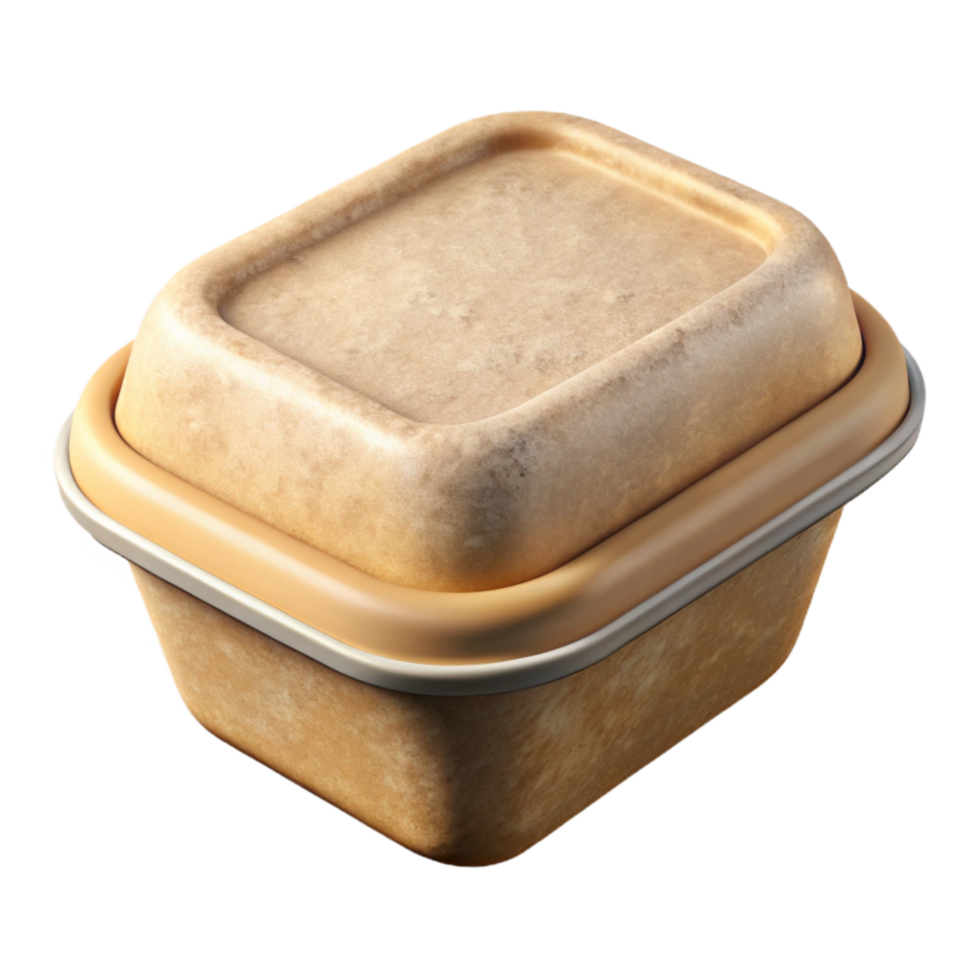 vibrant vintage Biodegradable Food Container Top View exclusive png