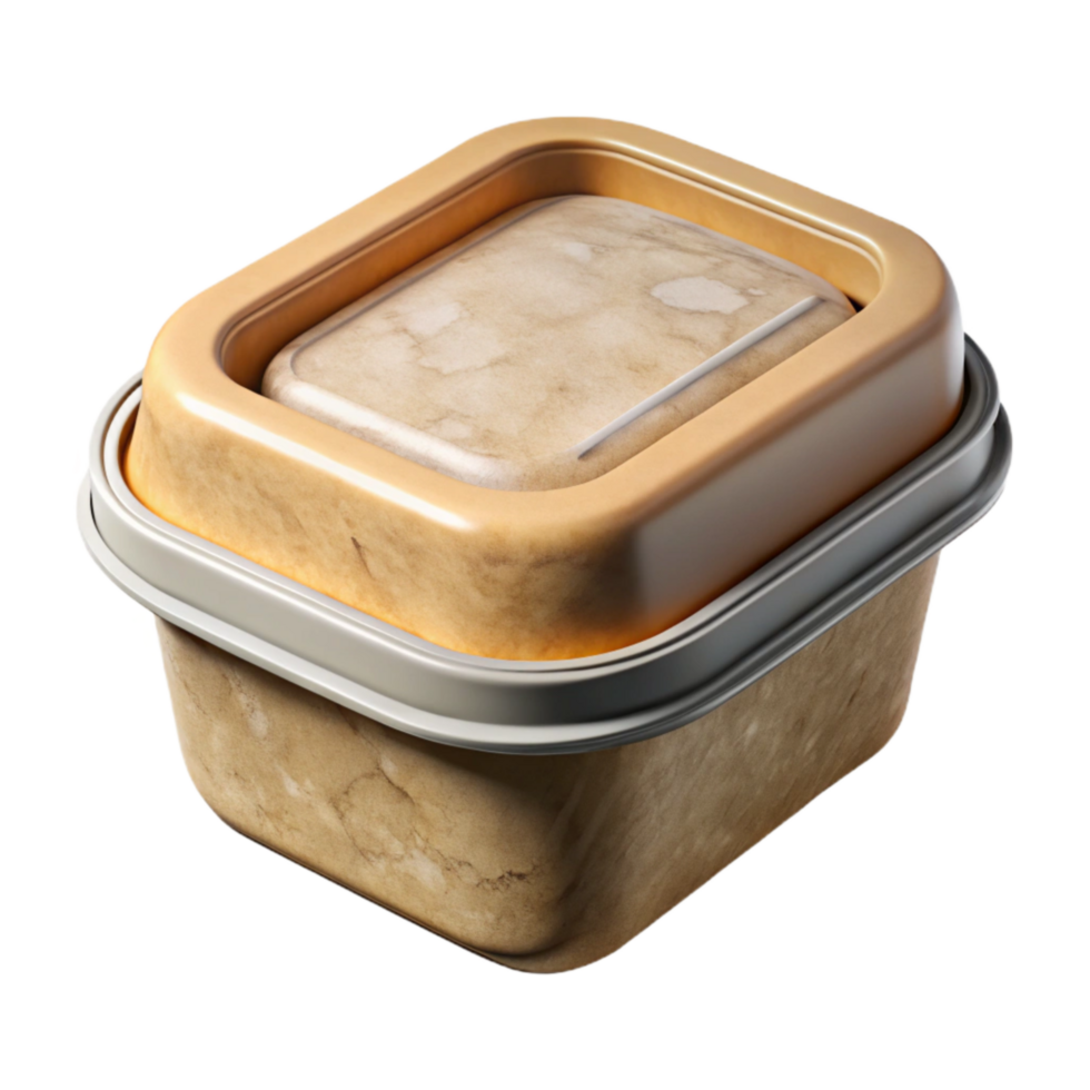 elegant modern Biodegradable Food Container with Clear Lid professional png