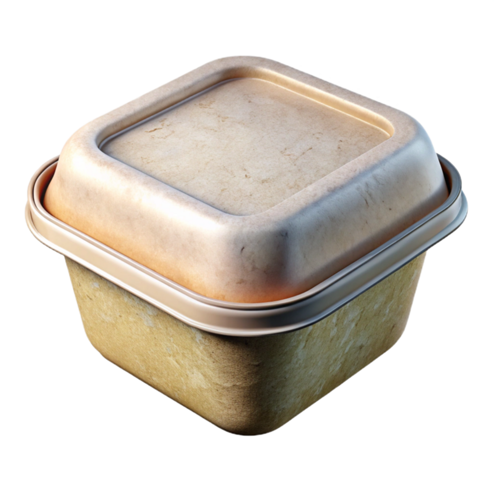 impressive artistic Biodegradable Food Container with Clear Lid high quality png