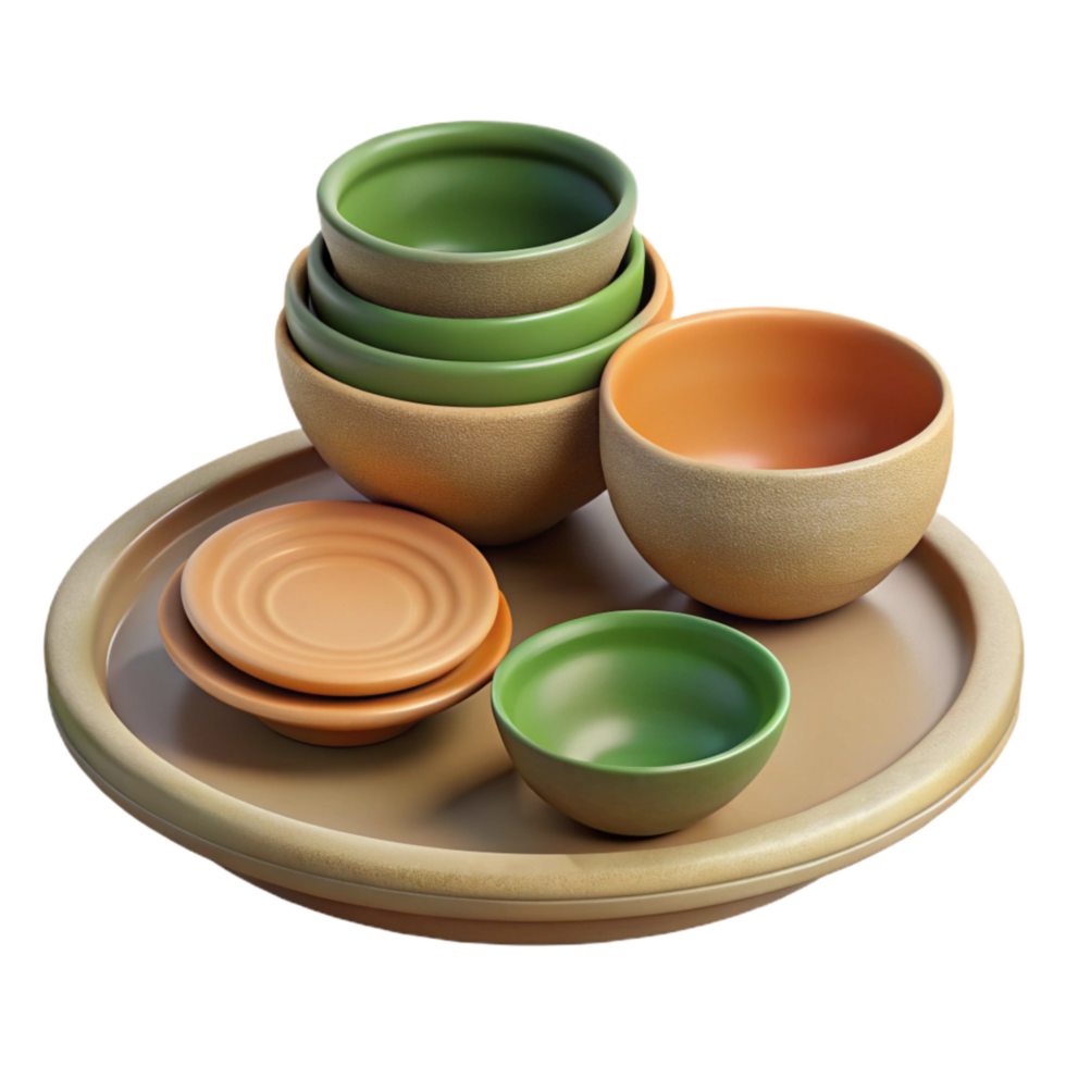 dramatic classic Biodegradable Plates and Bowls Set Cutout png