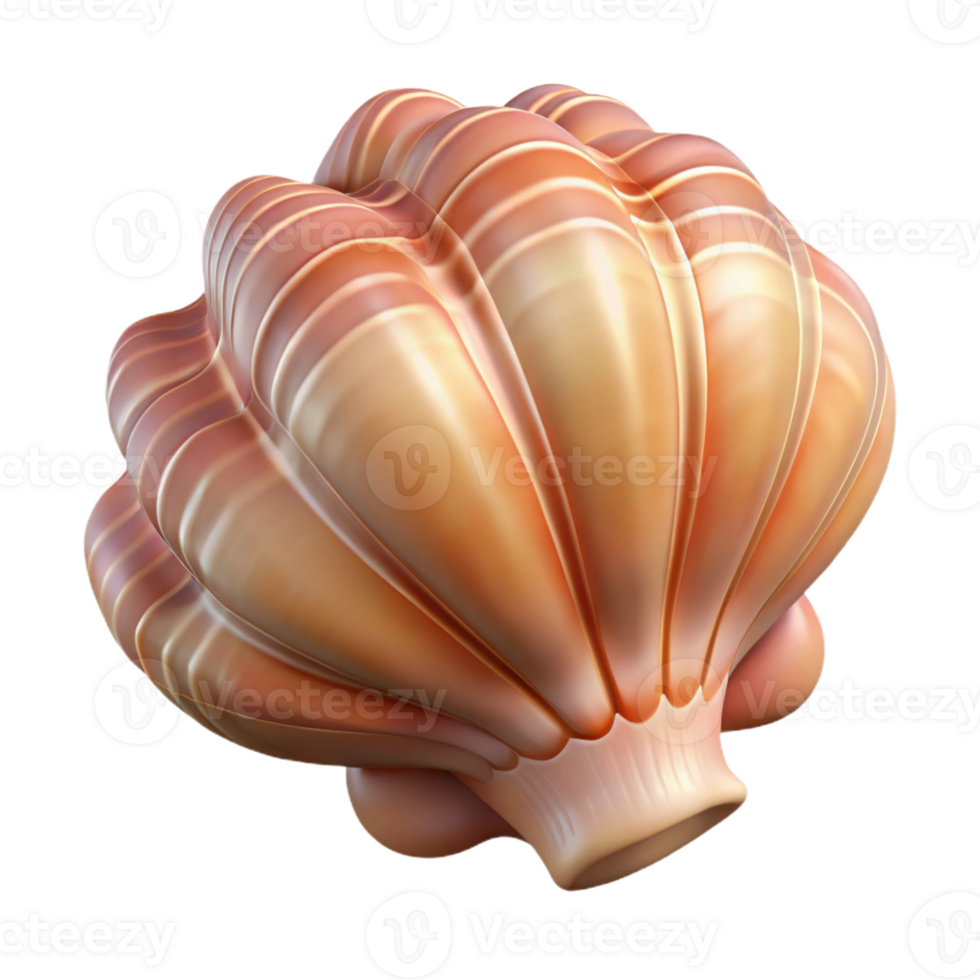 vibrant artistic A Detailed of a Seashell Wit professional png