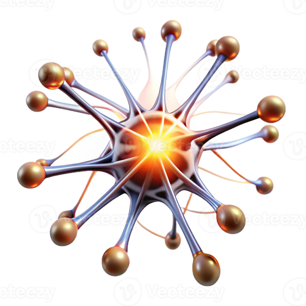 elegant traditional A Network of Interconnected Neurons Firin professional png