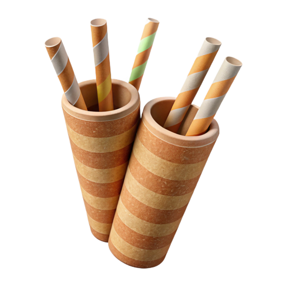 wonderful traditional Biodegradable Straws Angled View Cutout exclusive png
