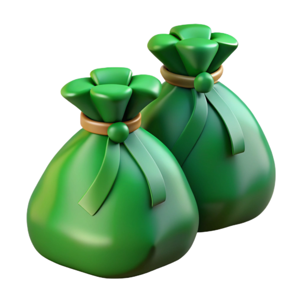 extraordinary rustic Biodegradable Trash Bags with Green Tie Cutout original png