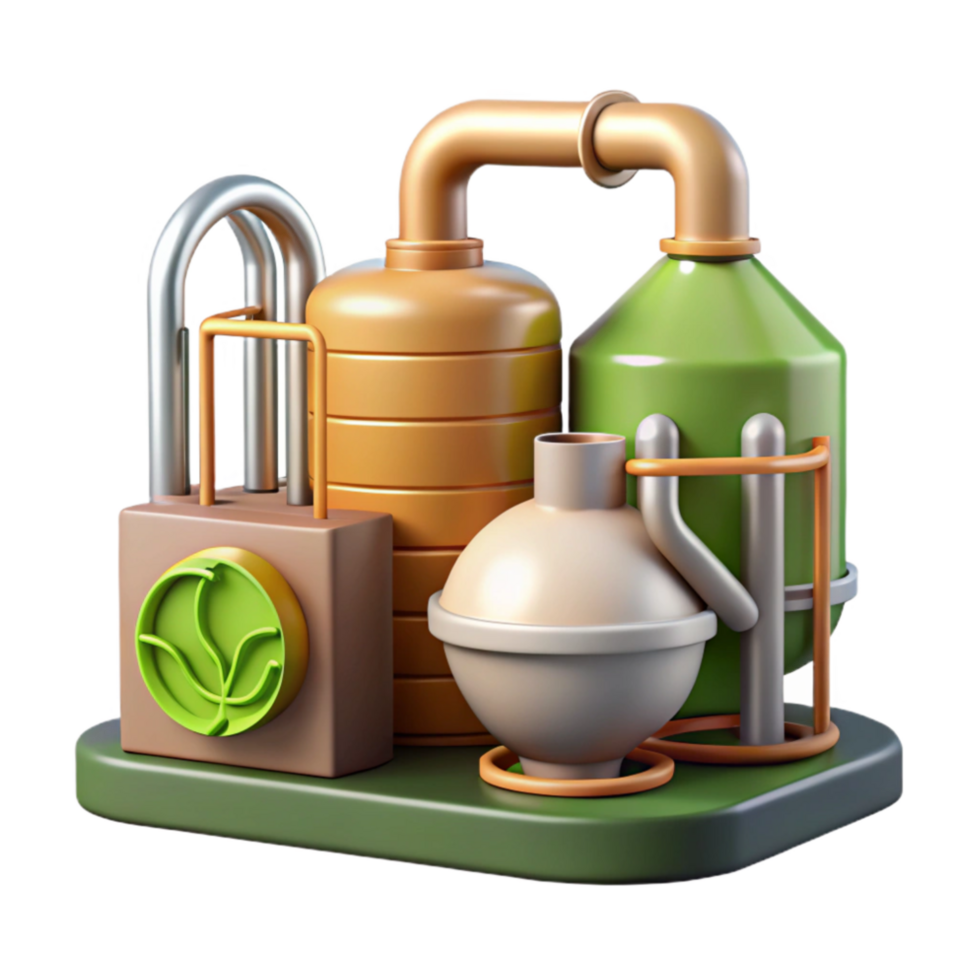dramatic modern Biofuel Production Equipment Diagram Cutout png