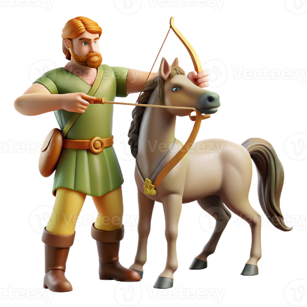 beautiful creative A Wise Centaur Half Man Half Horse Teac premium png