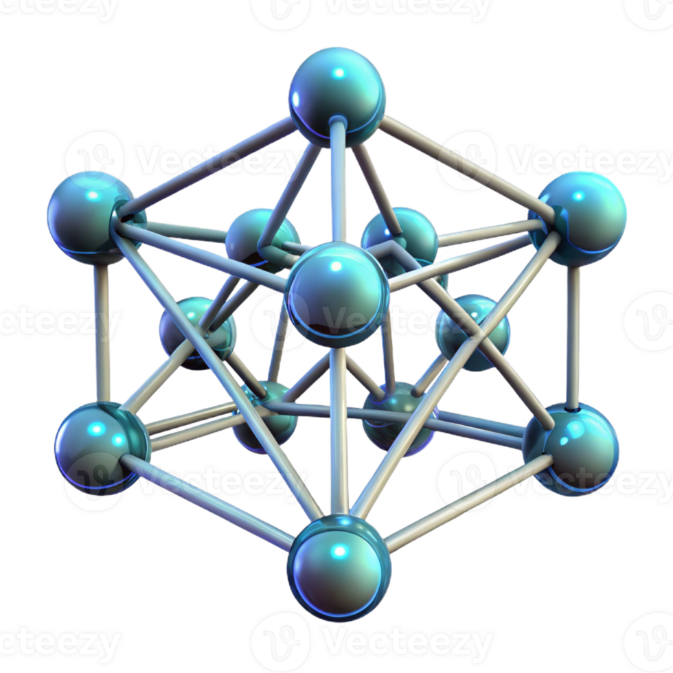 elegant abstract Network of Interconnected Nodes high resolution png