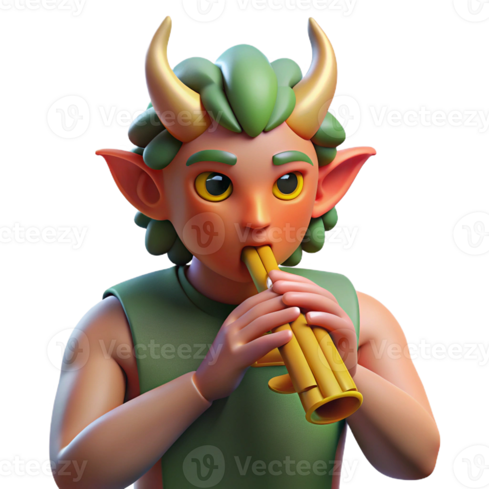 stunning modern A Mischievous Satyr Playing a Pan Flute exclusive png