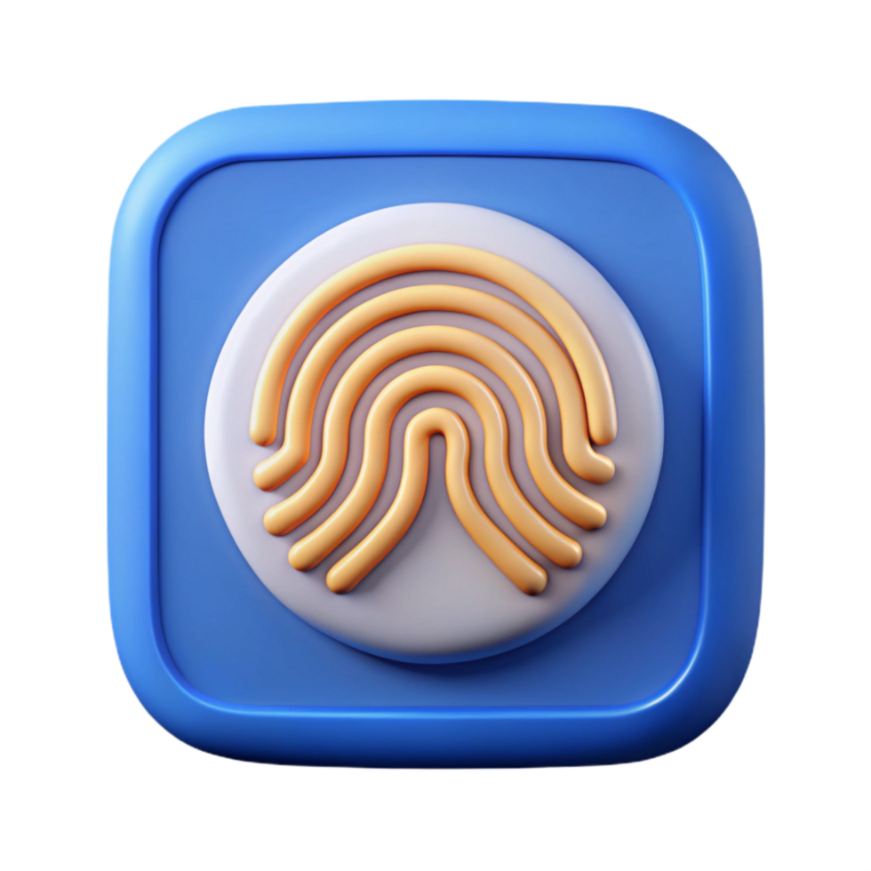 serene abstract Biometric Identification System Icon png