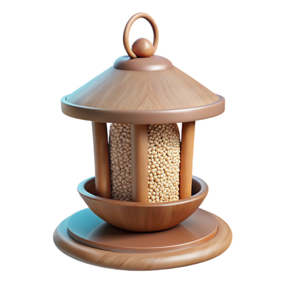 impressive traditional Bird Feeder Cutout with Seeds genuine png