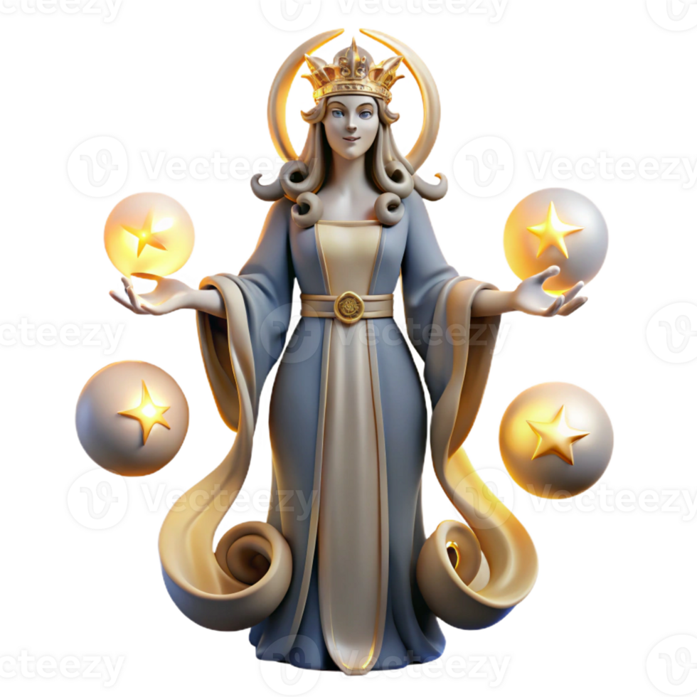 magnificent contemporary Hecate Goddess of Witchcraft Surrounded original png