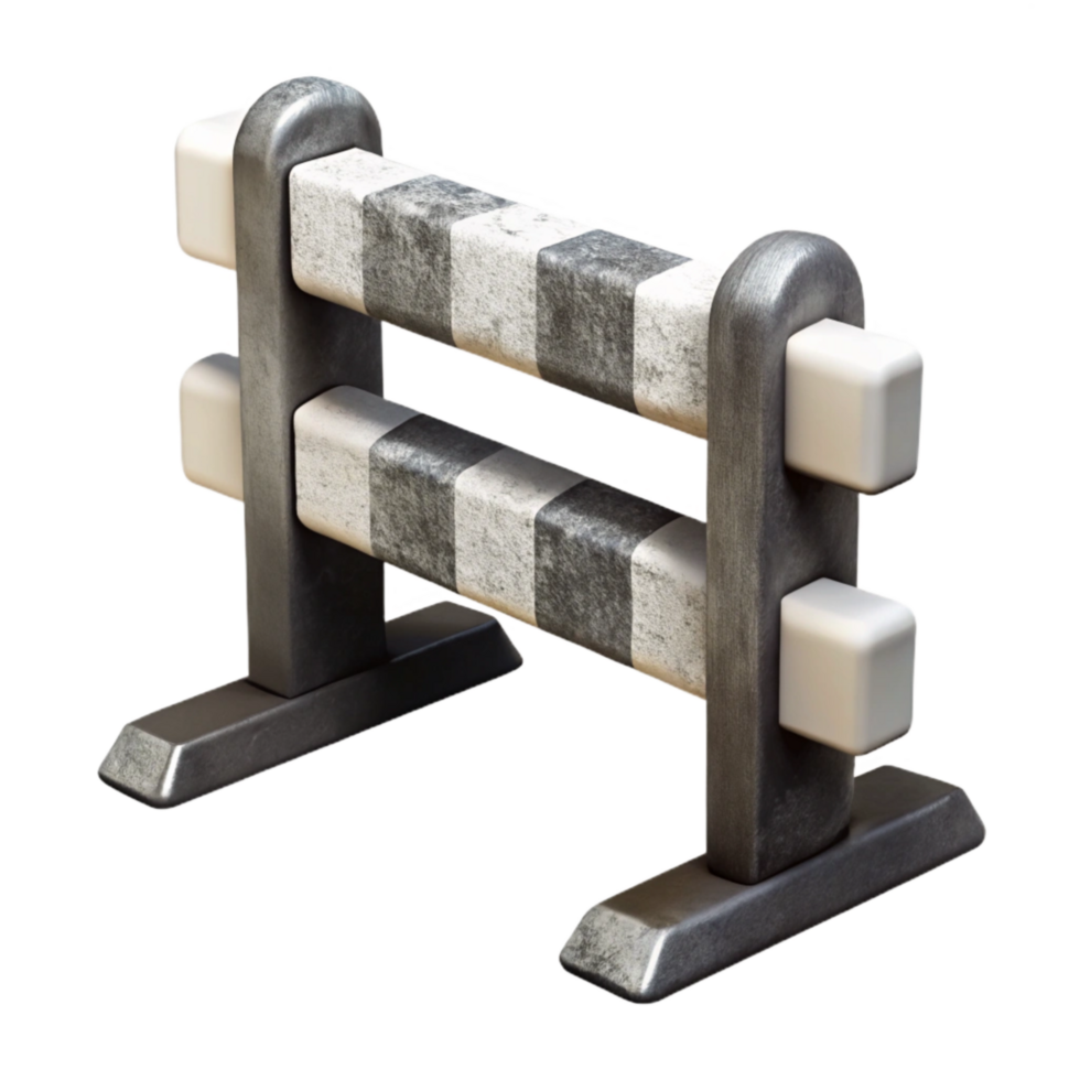stunning rustic Black and White Hurdle Cutout high quality png