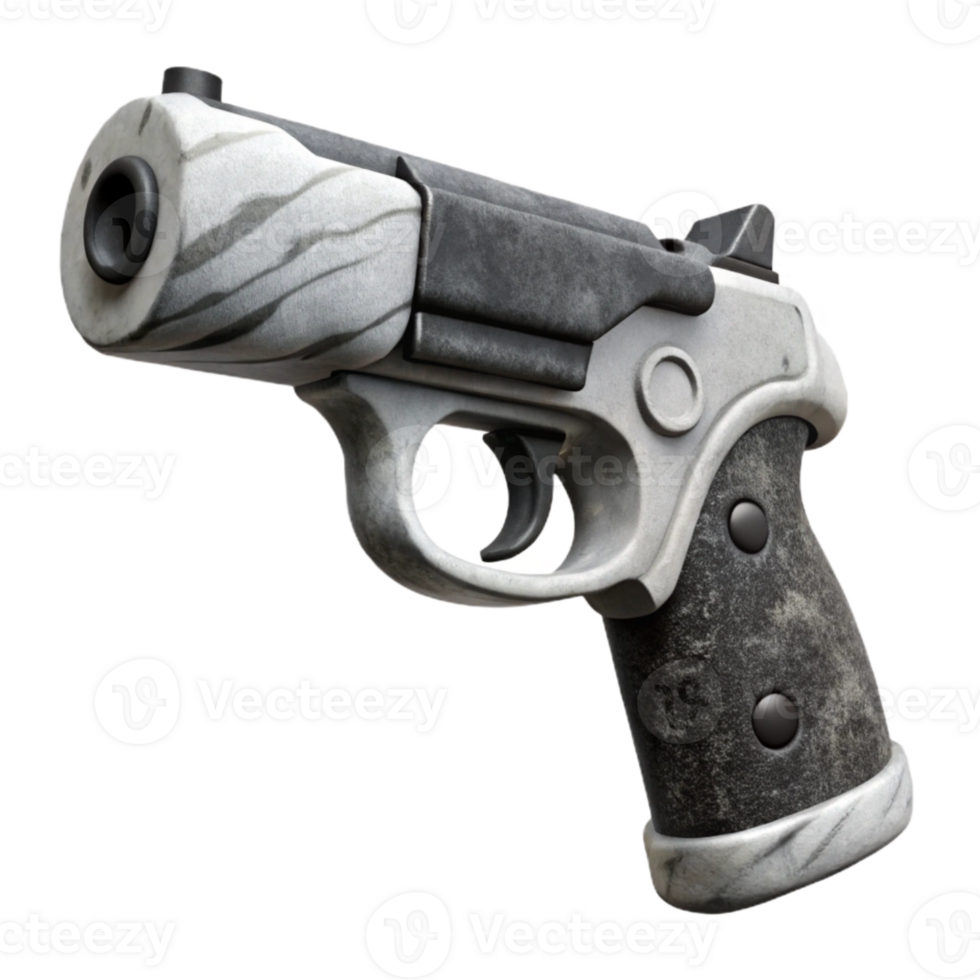 wonderful contemporary Black and White Starting Pistol Cutout premium png
