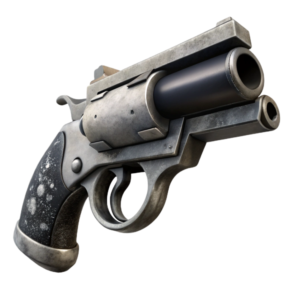 impressive minimalist Black and White Starting Pistol Cutout professional png