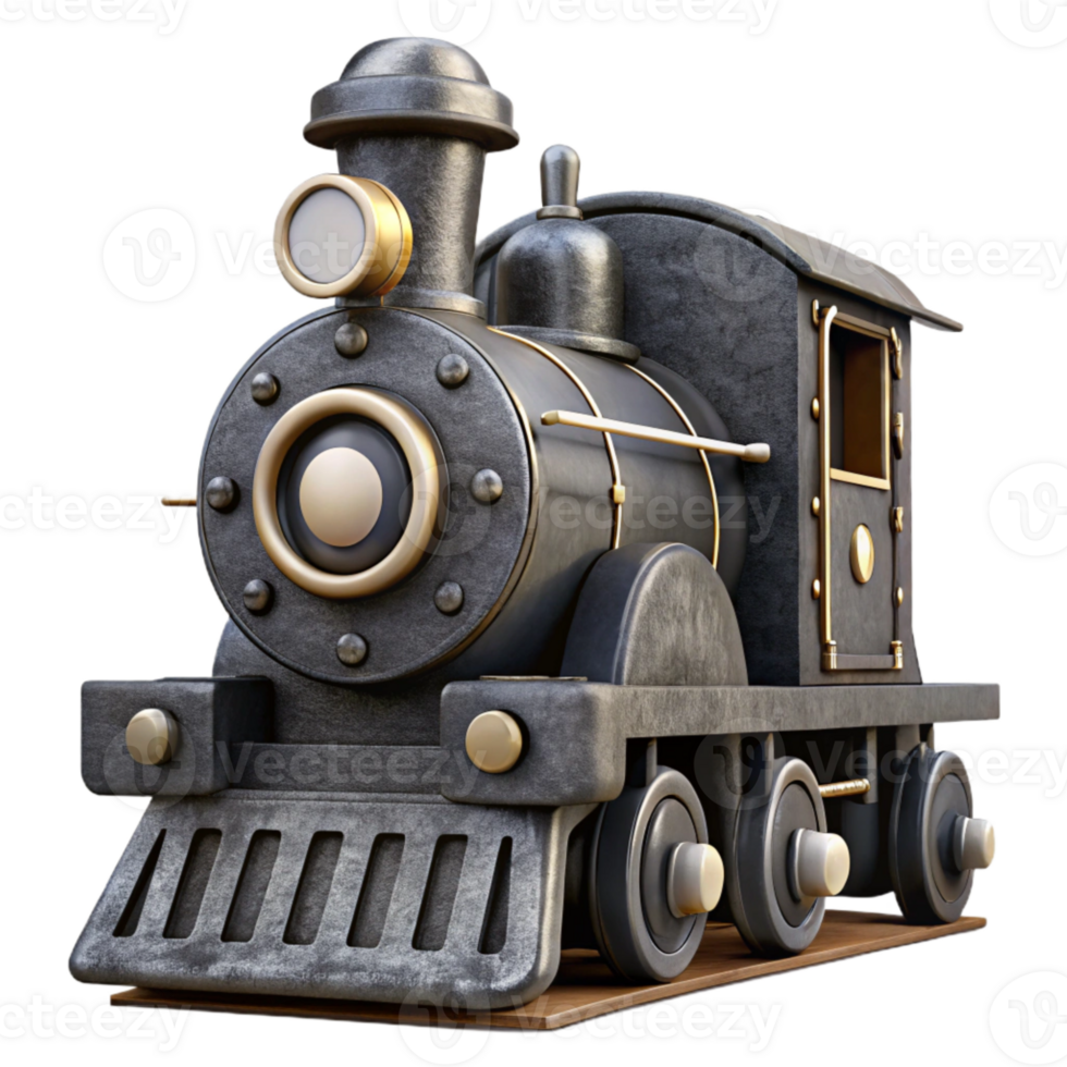 magnificent rustic Black and White Steam Train Front View Cutout original png