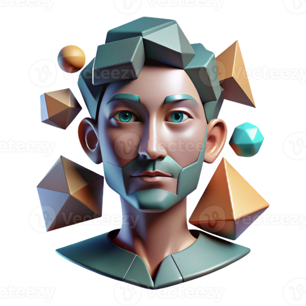 stunning traditional A Surreal Abstract Portrait Composed Of high resolution png