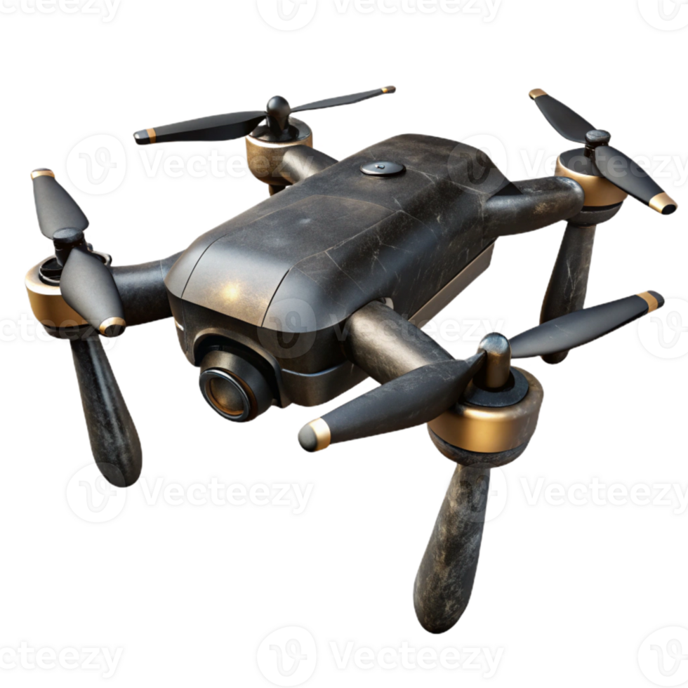 wonderful vintage Black Drone Descending Transparent Background original png