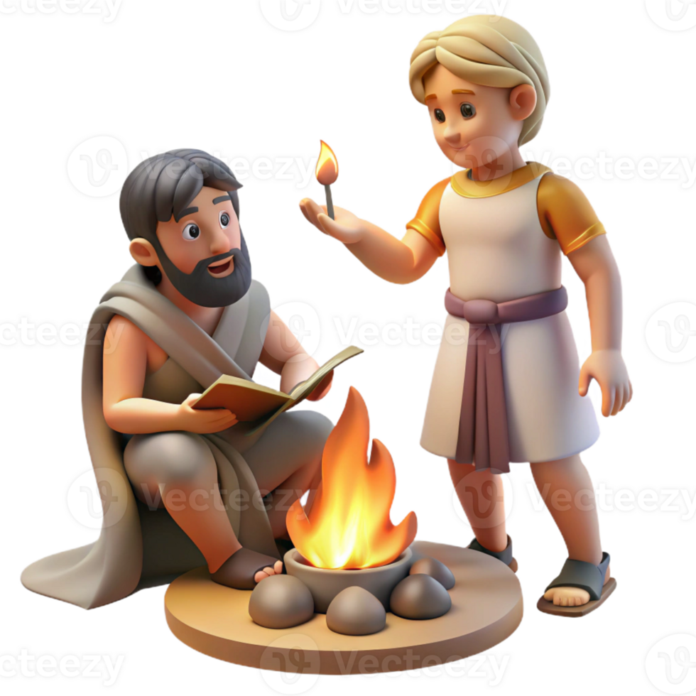wonderful vintage A Wise Chiron Teaching Achilles Lit By detailed png