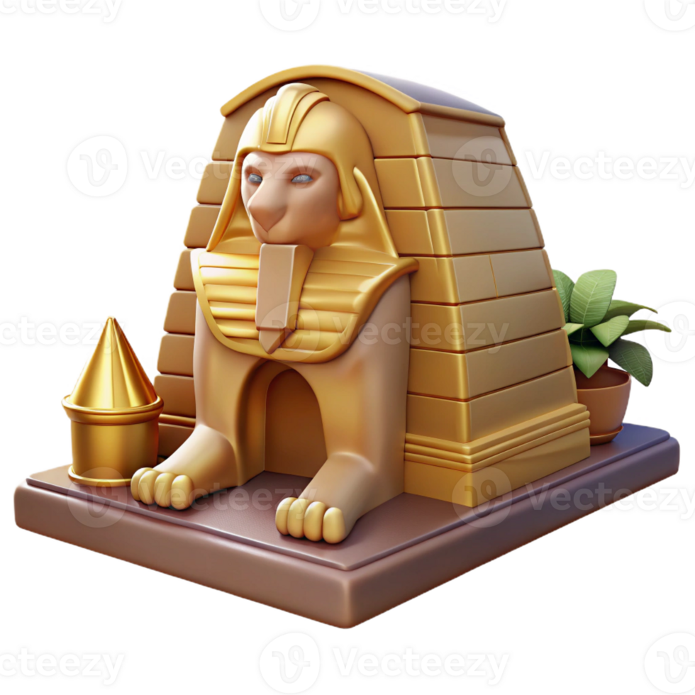 extraordinary artistic A Majestic Sphinx Guarding a Hidden Tomb authentic png