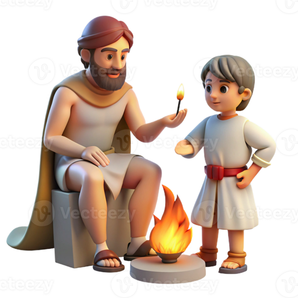 serene vintage A Wise Chiron Teaching Achilles Lit By authentic png