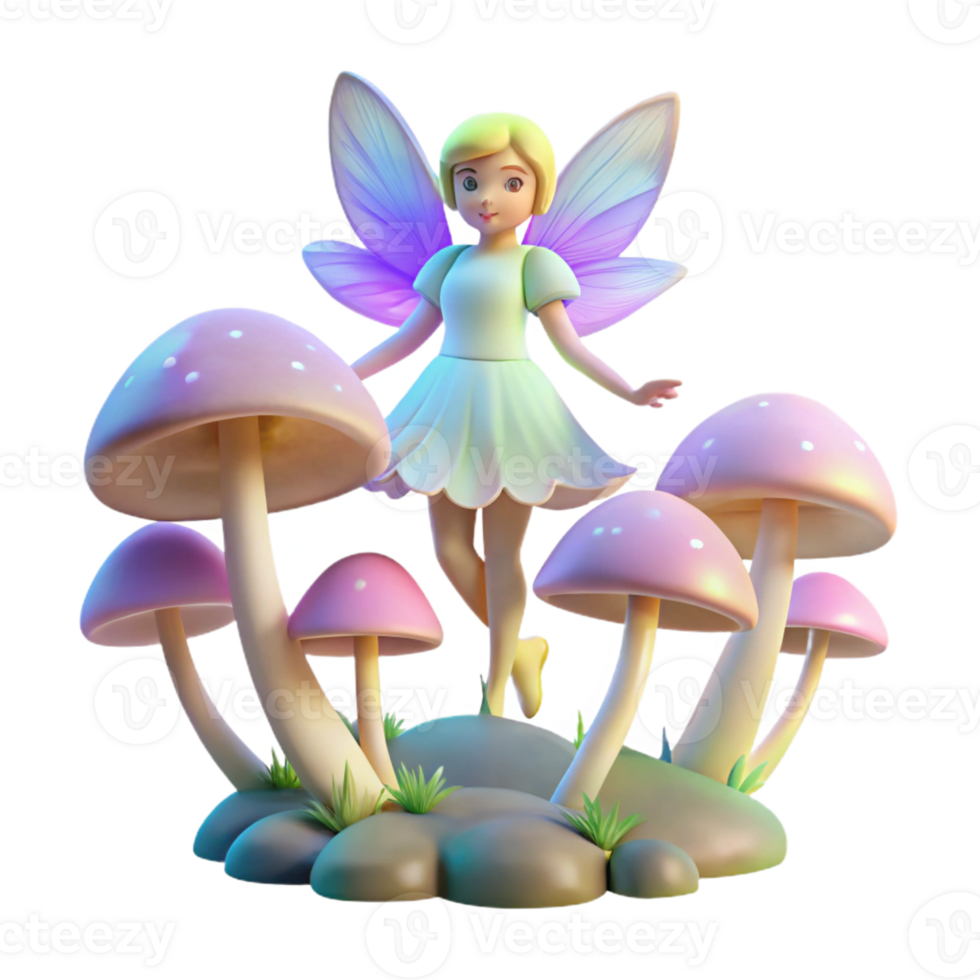 extraordinary classic Delicate Fairy with Iridescent Wings detailed png