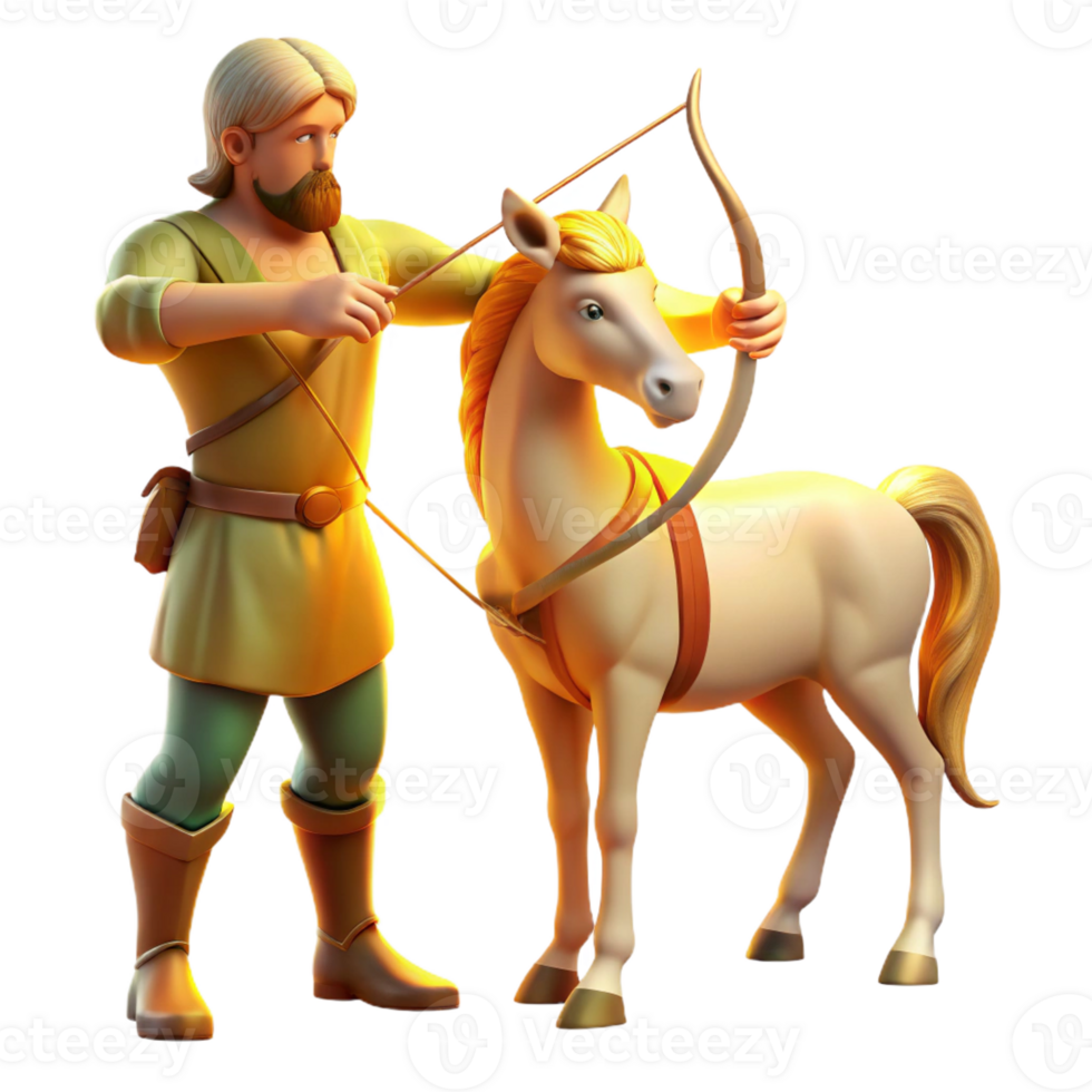 stunning contemporary A Wise Old Centaur Teaching Archery To original png
