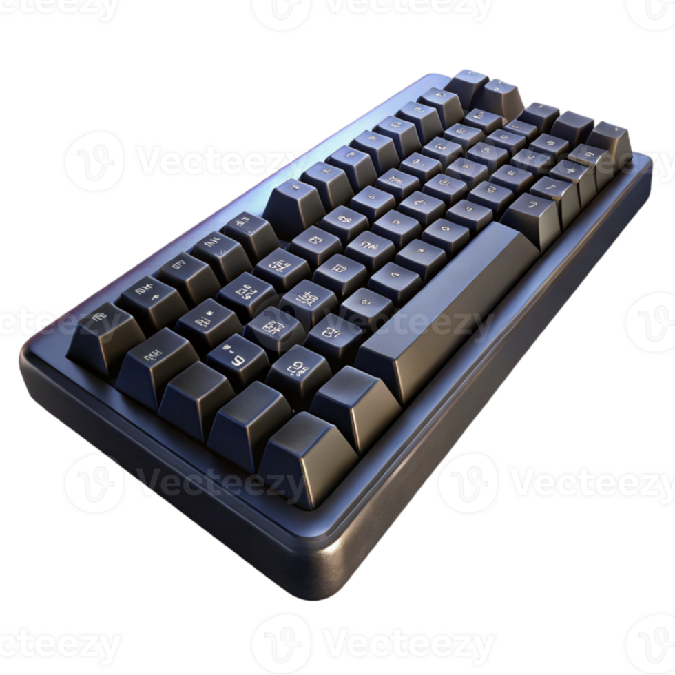impressive traditional Black Keyboard with Backlit Keys authentic png