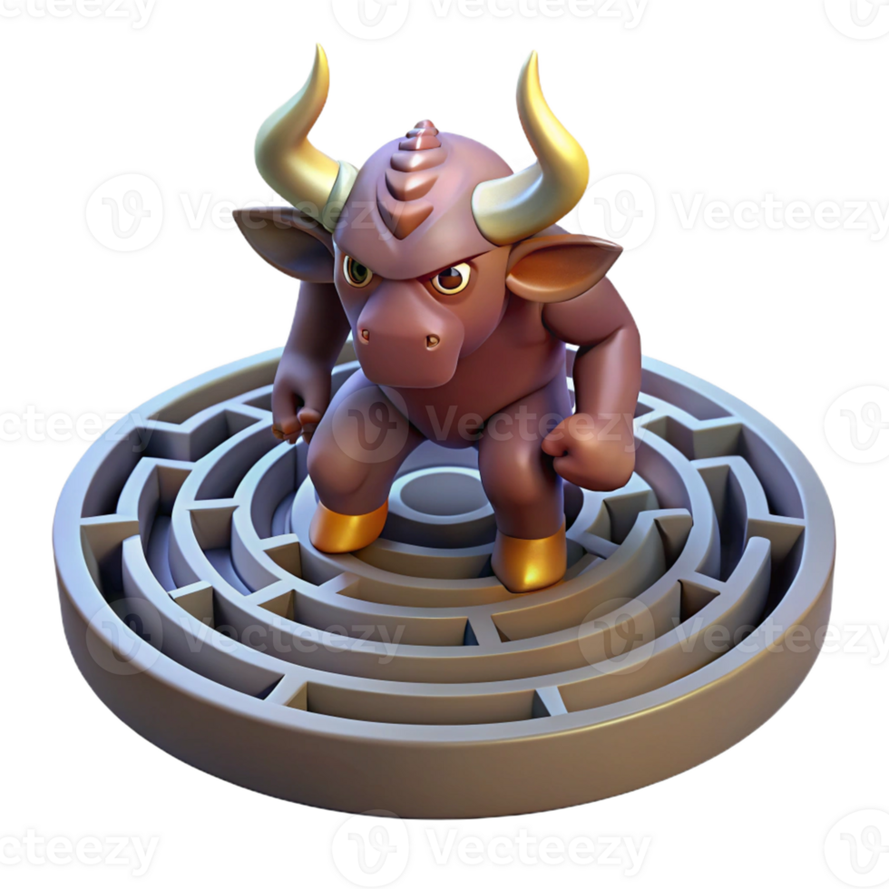 impressive minimalist A Minotaur Trapped in the Labyrinth Sha high resolution png