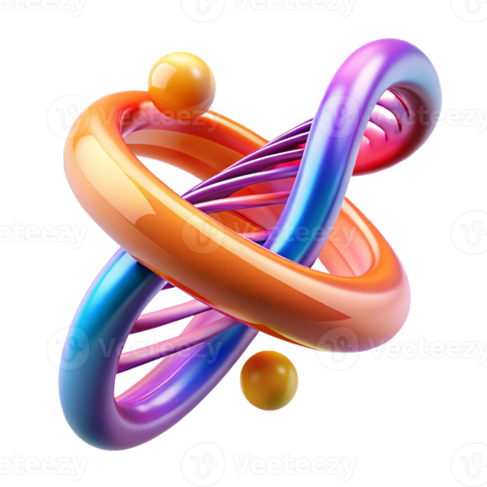 beautiful contemporary A Dna Strand Spiraling Through a Digital high quality png