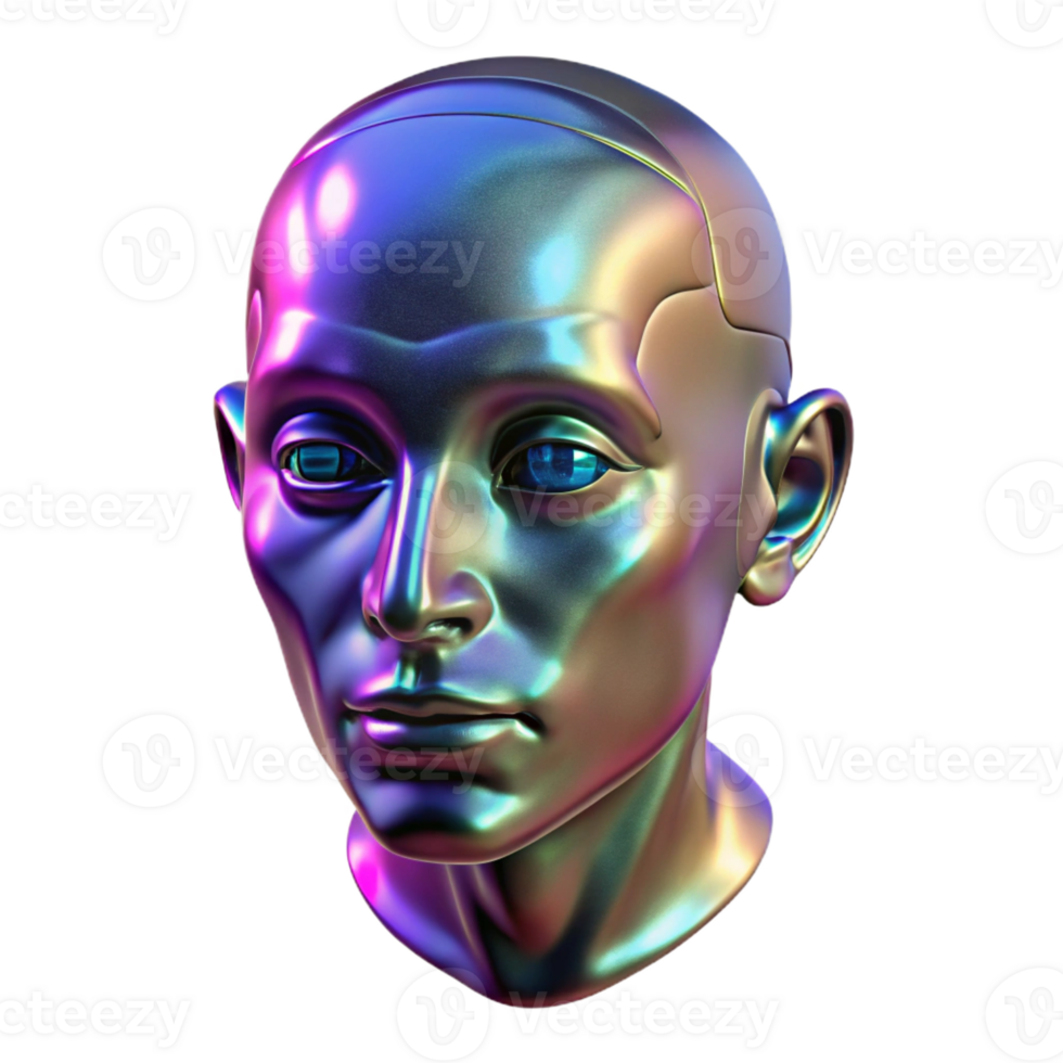 impressive vintage A Holographic Projection of a Human Face high resolution png