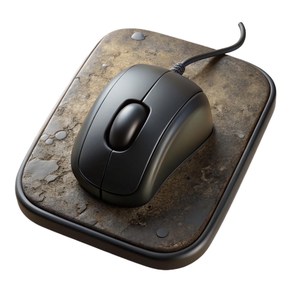stunning vintage Black Mouse Pad for Online Gaming authentic png