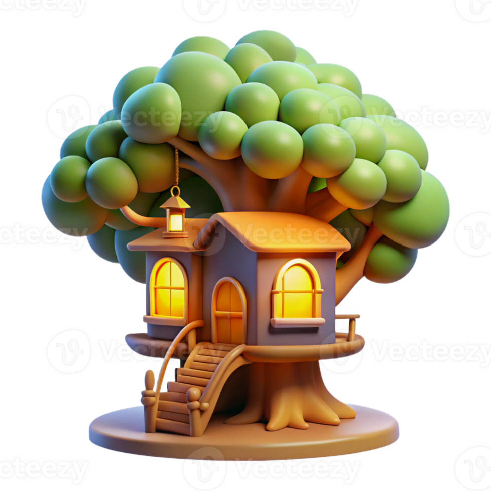 impressive abstract A Whimsical Treehouse Nestled Within The exclusive png