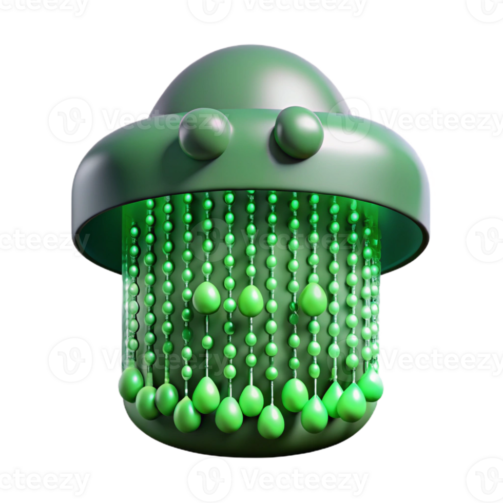 dramatic vintage Binary Code Cascading Rain genuine png