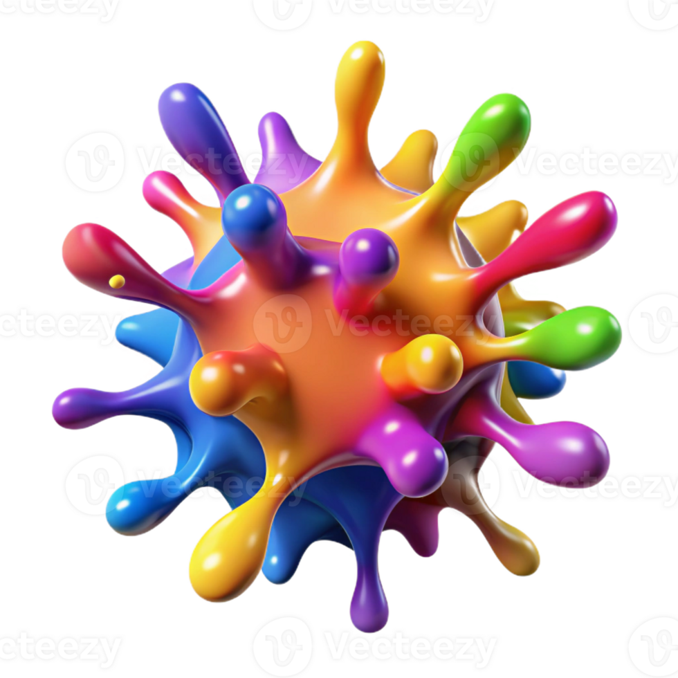 beautiful classic A Dynamic Explosion of Colorful Paint Sp professional png