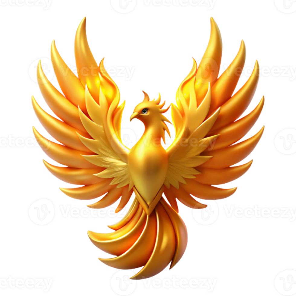 wonderful modern A Majestic Phoenix Rising from Flames professional png