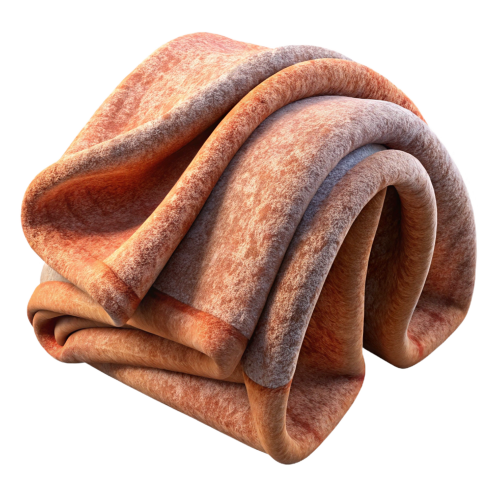 beautiful minimalist Blanket Fleece Material Transparent Background high quality png
