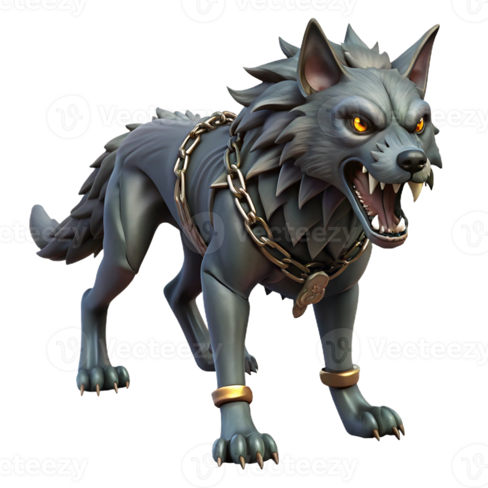 elegant contemporary A Fierce Fenrir the Monstrous Wolf Bound high quality png