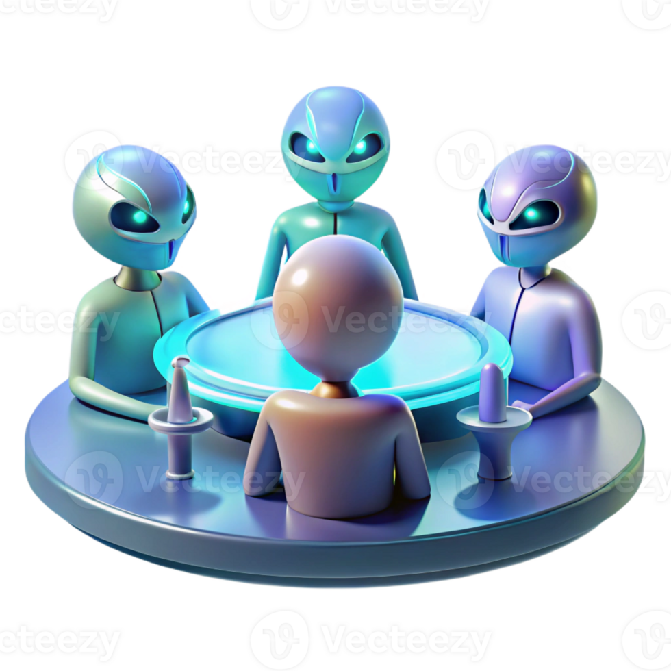 impressive modern A Group of Alien Diplomats with Diverse exclusive png