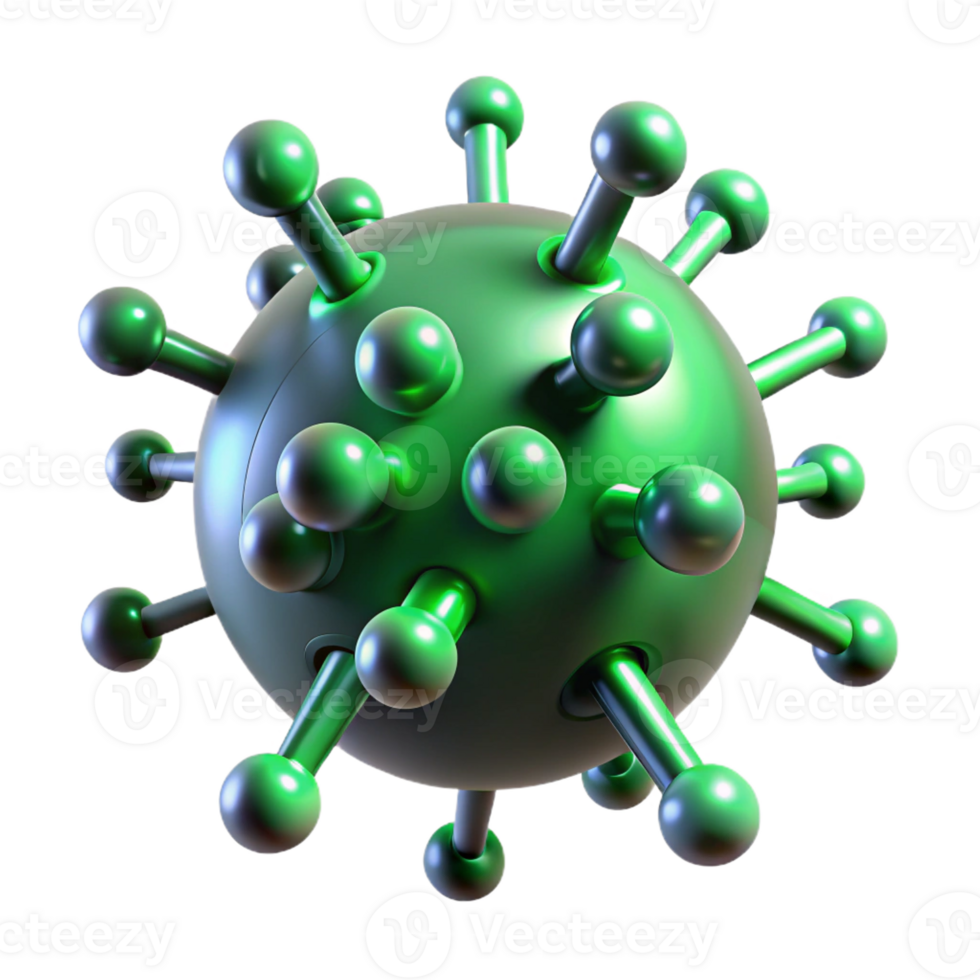 stunning minimalist A Microscopic View of a Computer Virus I detailed png
