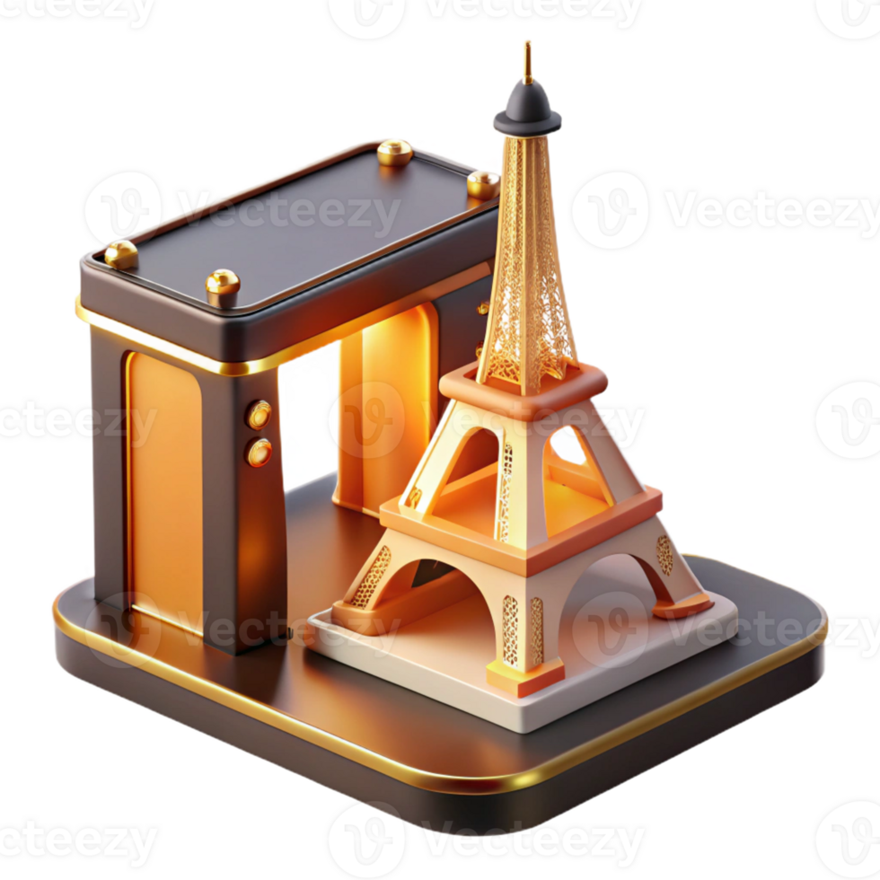 dramatic abstract A D Printer Creating a Miniature Replic detailed png