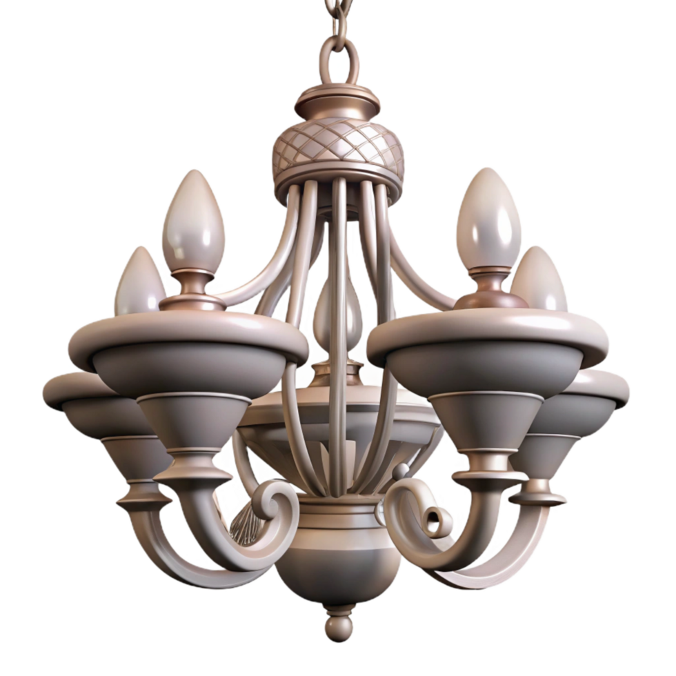 magnificent classic Blown Glass Chandelier Elegant Shape Cutout high quality png