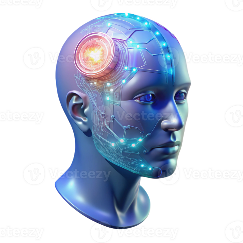 magnificent vintage A Transparent Holographic Human Head Fi genuine png