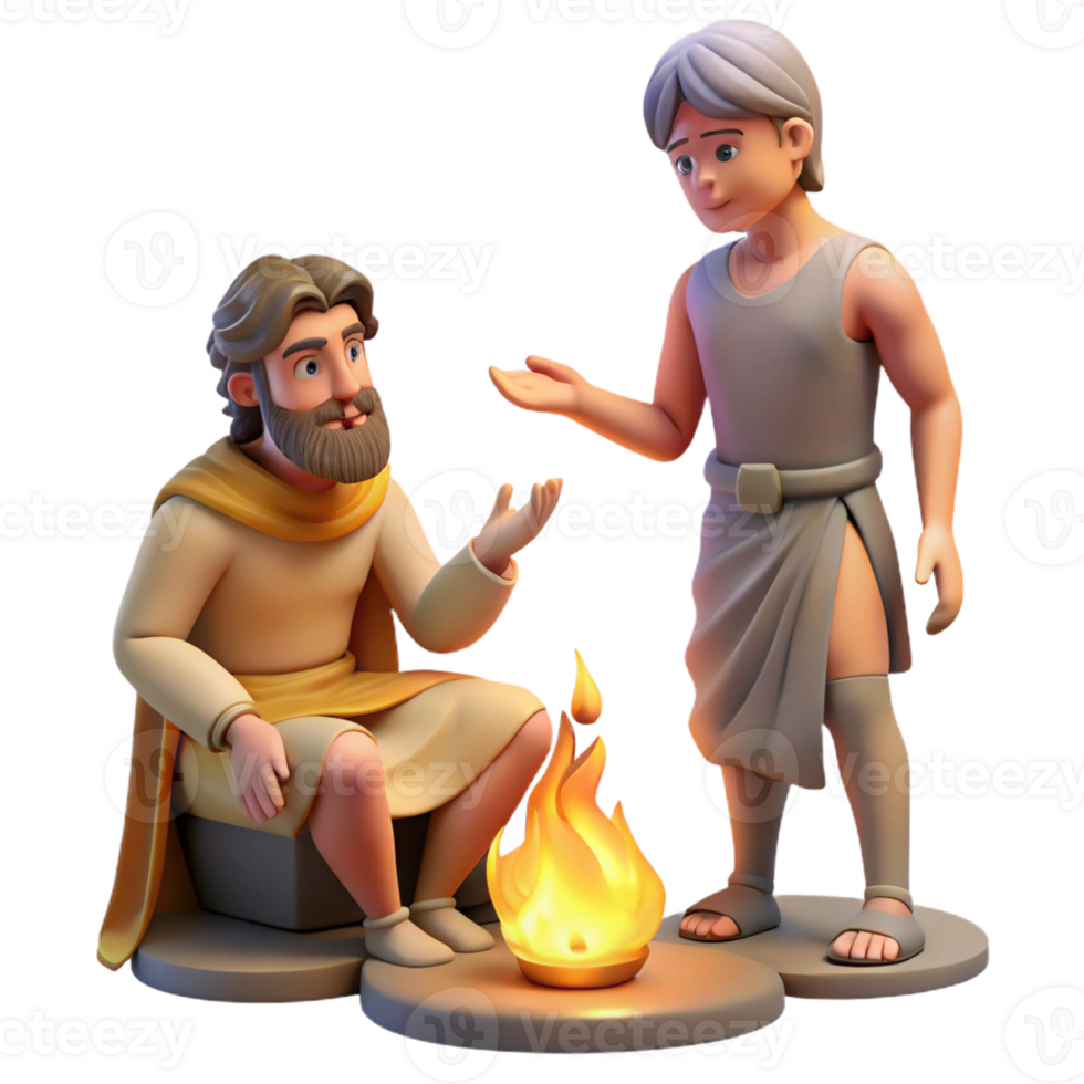 serene creative A Wise Chiron Teaching Achilles Lit By 4K png