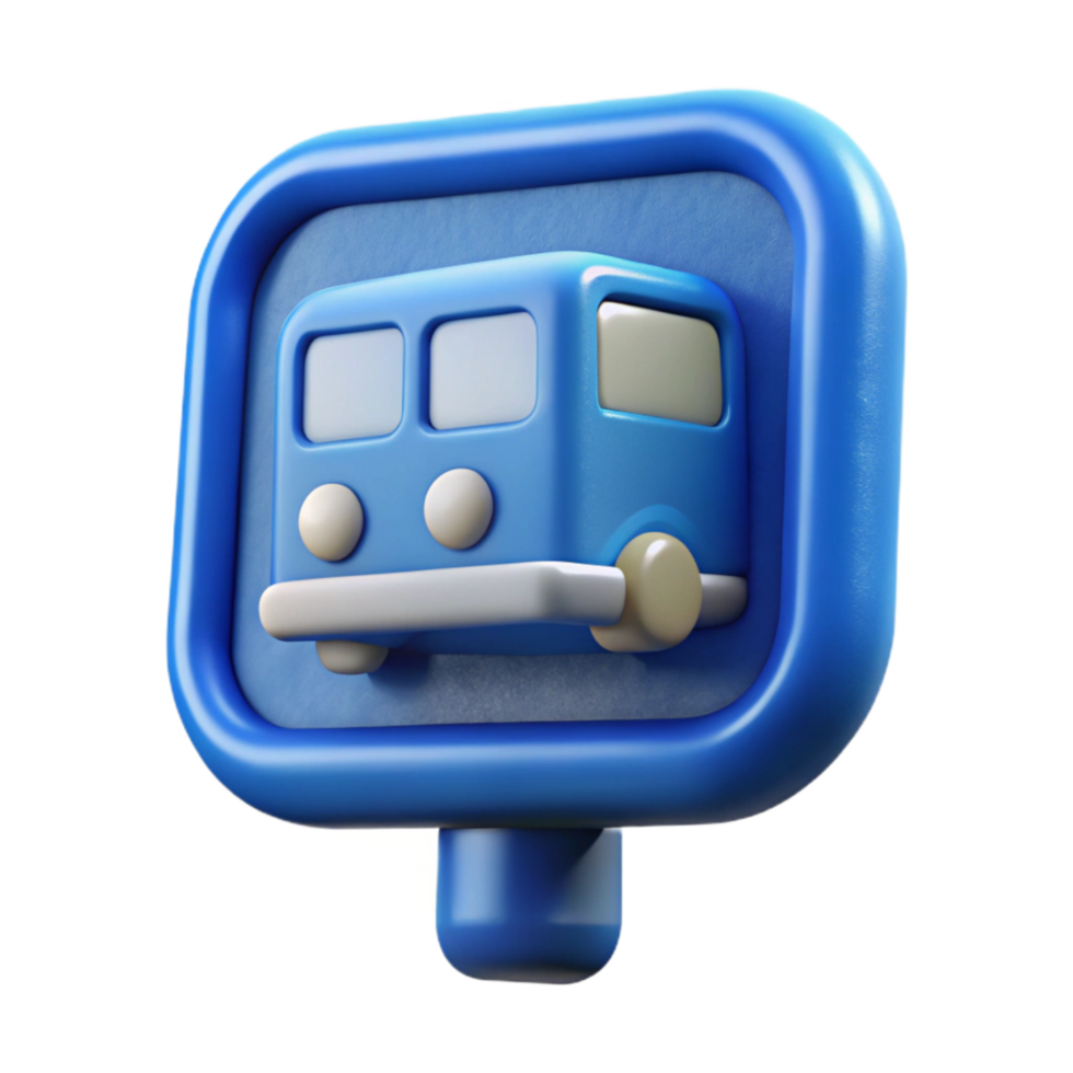 stunning creative Blue Bus Lane Sign high quality png