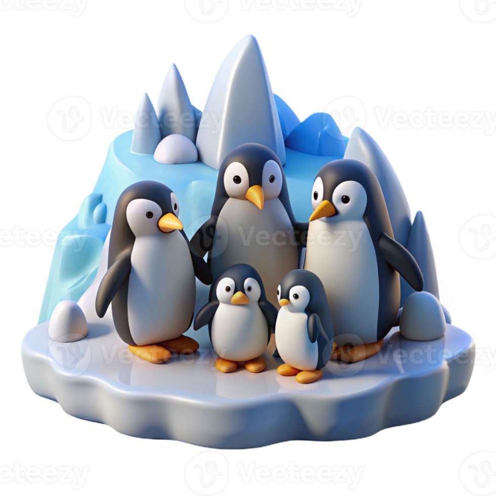 magnificent abstract A Group of Penguins Huddled Together On authentic png
