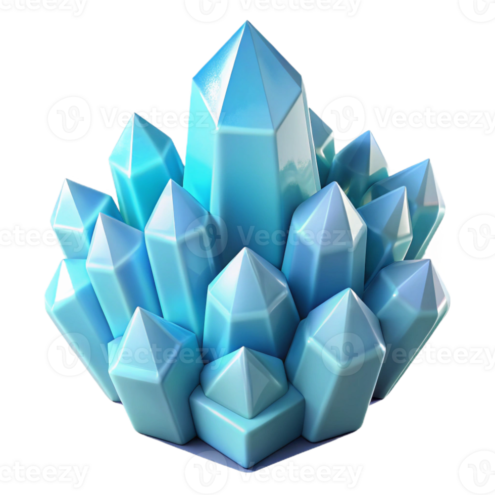 serene minimalist A Cluster of Crystalline Structures in Sh 4K png