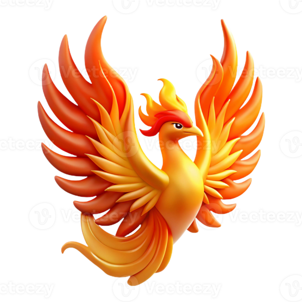 impressive abstract A Phoenix Rising from the Ashes Flames S exclusive png