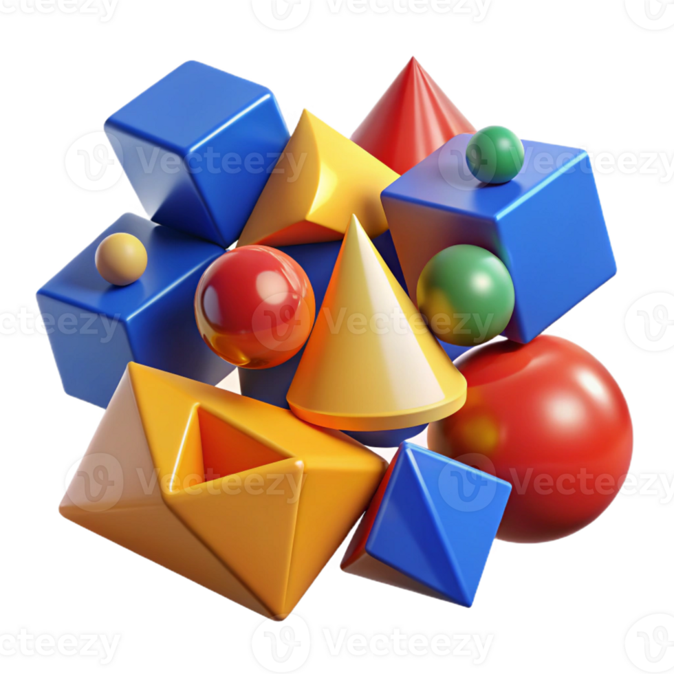 impressive traditional A Field of Randomly Generated Geometric Sh high quality png